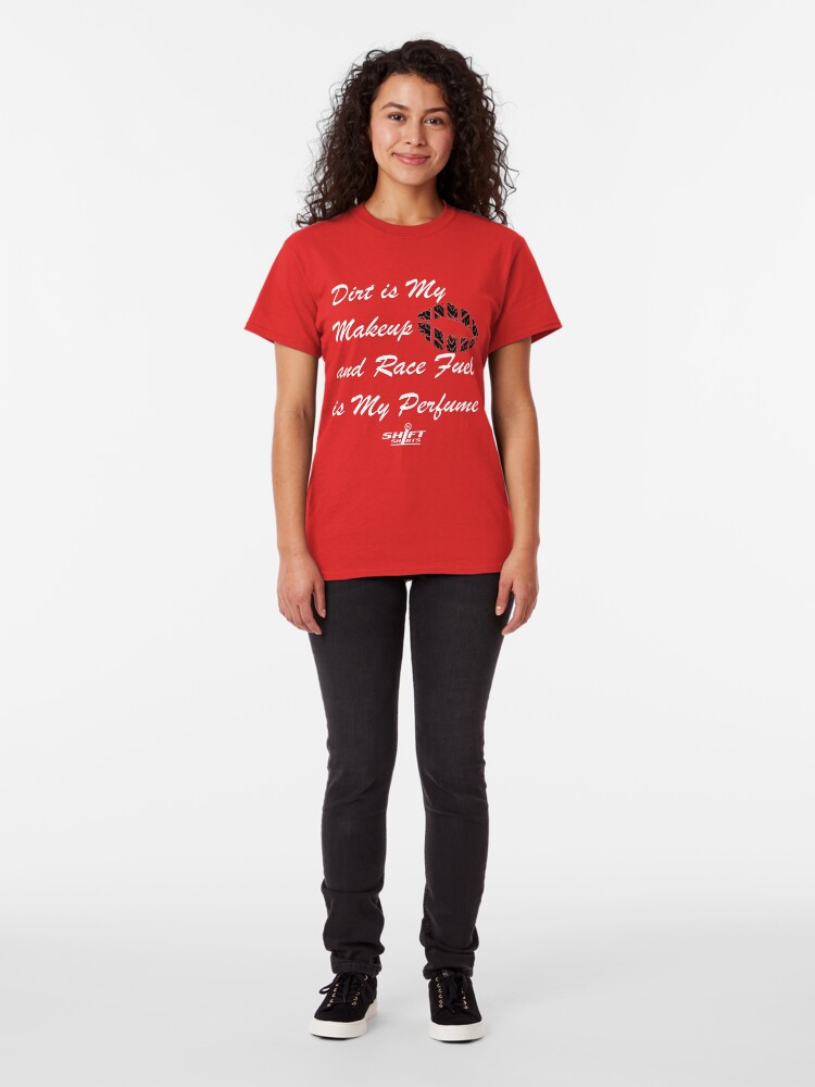Alternate view of Shift Shirts Race Perfume - Female Racer Classic T-Shirt