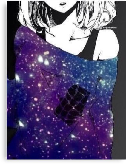 Anime Galaxy Girl Canvas Prints By Sarah Diaz Redbubble