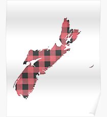 Nova Scotia Plaid in Pink Poster