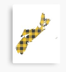 Nova Scotia Plaid in Yellow Metal Print