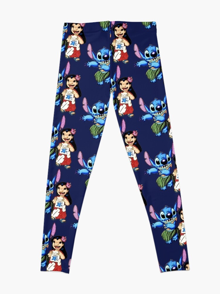 Lilo And Stitch Hula Leggings By Iliveinfantasy Redbubble 