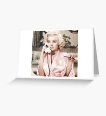 Telephone Marilyn. Greeting Card
