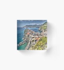 Vernazza Back View Acrylic Block