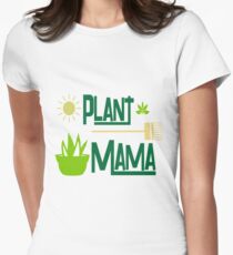 Plant Mama Design For Gardeners Women's Fitted T-Shirt