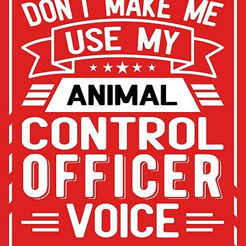 "Funny Animal Control Officer" Sticker for Sale by PatternDesignBD
