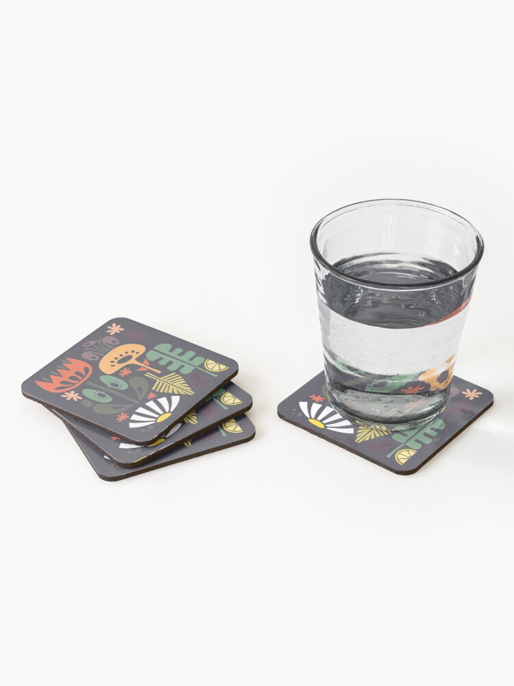 Alternate view of Scandinavian Wildflowers Coasters (Set of 4)