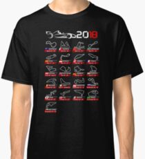 Calendar F1 2018 circuits sport Classic T-Shirt