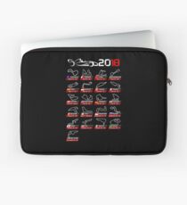 Calendar F1 2018 circuits sport Laptop Sleeve