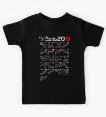 Calendar F1 2018 circuits Kids Tee