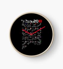 Calendar F1 2018 circuits Clock