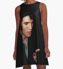 Der König rockt auf LIII A-Linien Kleid