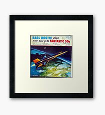 Tunes Of The Fantastic 50s, plane, airplane, space Framed Print