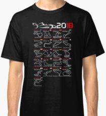 Calendar F1 2018 named circuits Classic T-Shirt