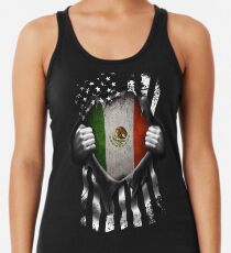 Mexikanische amerikanische Flagge USA Mexiko Tanktop für Frauen