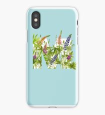 Watercolor lupin iPhone Case