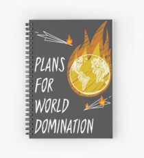 Plans for World Domination Spiral Notebook