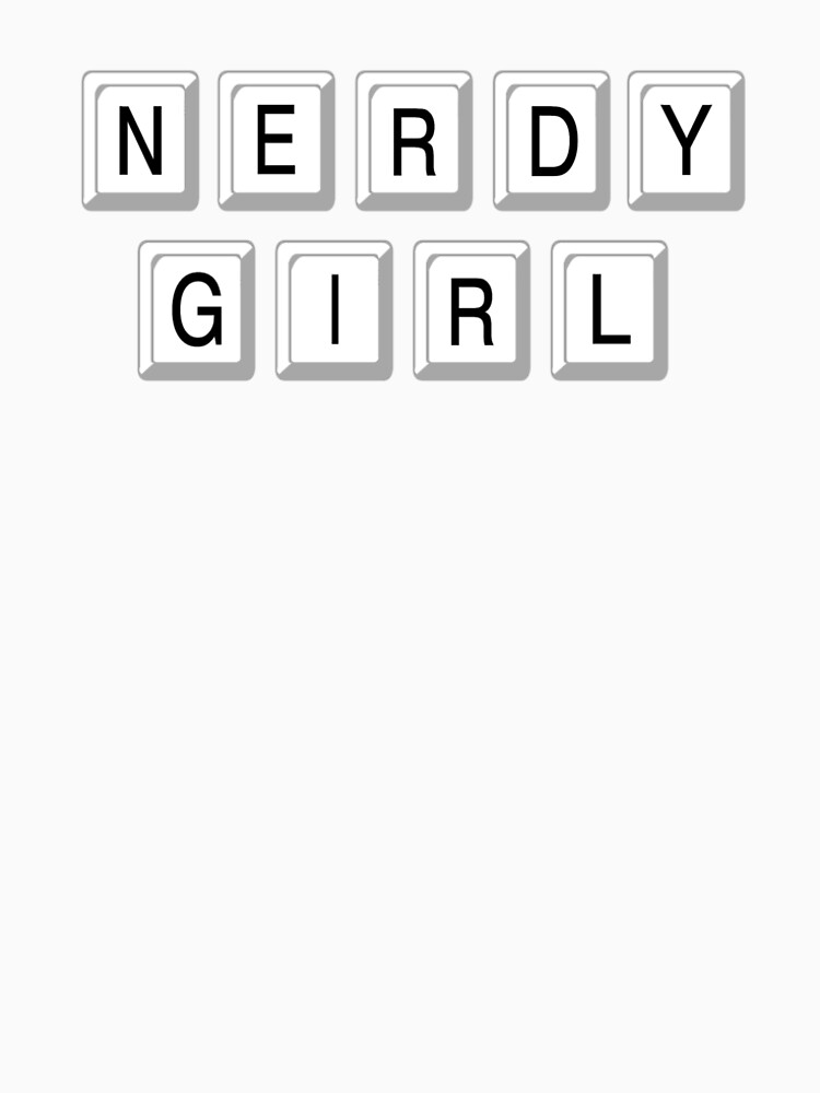 Nerdy Girl Computer and Social Media Art by Rightbrainwoman