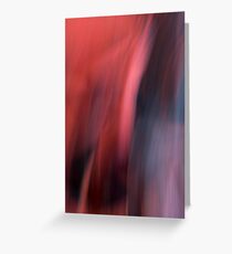 Abstract Red / Red Abstract V Greeting Card