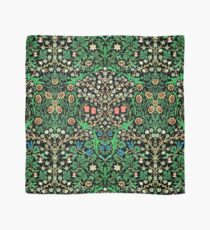 William Morris Jacobean Floral, Black Background Scarf