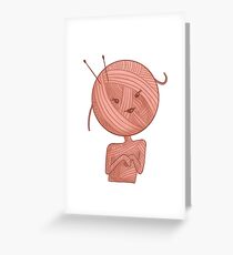 Yarn Girl Greeting Card