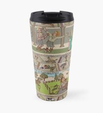 Panels 9 to 12 of the Gabeaux Tapestry, the Outlander story Travel Mug