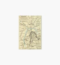 Civil War Maps 0455 Gettysburg battlefield Inverted Galeriedruck
