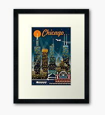 "CHICAGO" Vintage Travel Advertising Print Framed Print