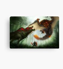 Deviljho vs. Bazelgeuse Canvas Print