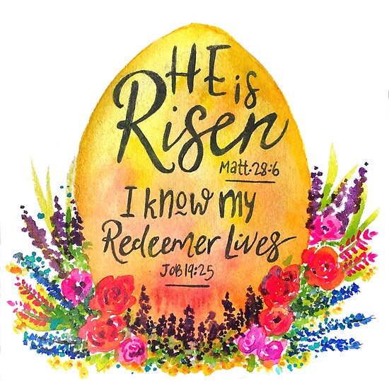 “He is Risen watercolor” Posters by Jeri Stunkard | Redbubble