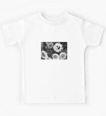Monochrome Sunflowers Kids Tee