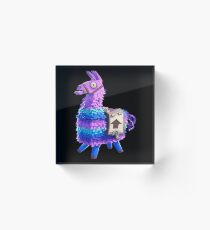 Llama piñata fortnite Acrylic Block