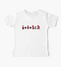 Baseball Doppelspiel: 6 + 4 + 3 = 2 Baby T-Shirt