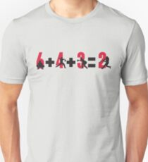 Baseball double play: 6+4+3=2 Unisex T-Shirt