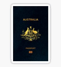 Australia Passport Alcantara Sticker