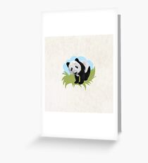 Adorable Cute Panda Greeting Card