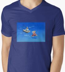 Engel verspielt T-Shirt mit V-Ausschnitt für Männer