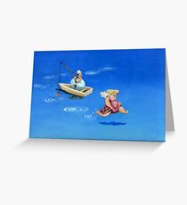 angel playful Greeting Card