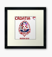 Croatia Croatian soccer team at the World Cup Russia 2018 Framed Print