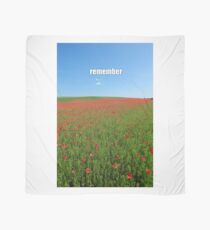 Poppy Field of Remembrance - Professional Photo Scarf
