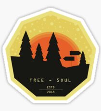 Free Soul Flat Design Sticker