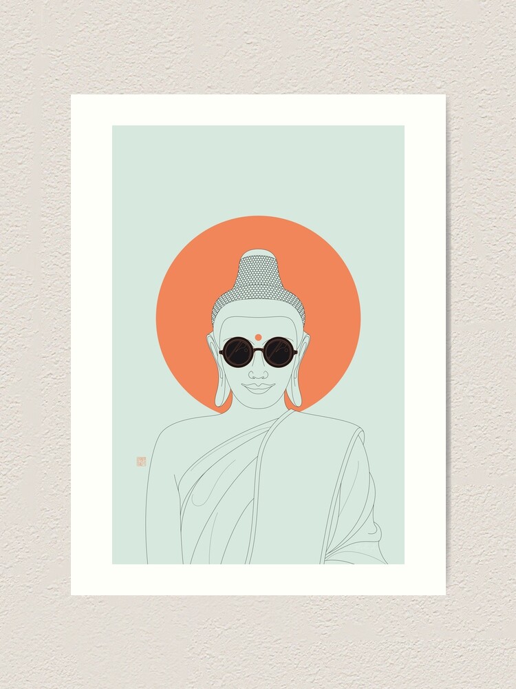 Alternate view of Buddha : Imagine Silence! Art Print