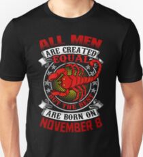 Best Men Are Born On November 8 Scorpio Unisex T-Shirt