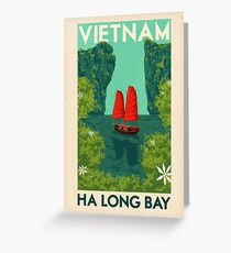 Travel Posters - Ha Long Bay Greeting Card