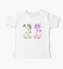 Your Aunt My Aunt Cute Unicorn Auntie Baby Tee