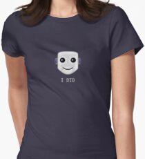 Smiley face emote - I DID Women's Fitted T-Shirt