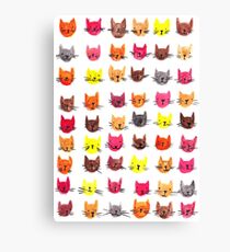 Happy kitty sad kitty Canvas Print