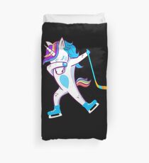 Abtupfen von Eishockey-Einhorn Bettbezug
