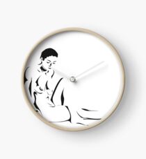Minimalist Female Nude Clock