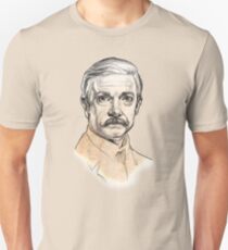 Camiseta unisex El Dr. John H. Watson - Martin Freeman Portrait Sketch Abominable Bride
