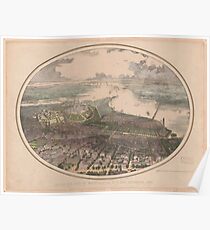 Vintage Pictorial Map of Washington DC (1865) Poster